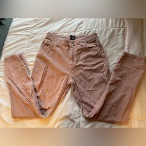 Light pink High Rise Mom Corduroy Jeans Size 27